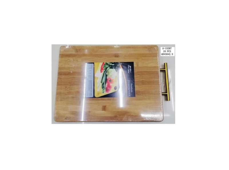 Tocător 40x30x2.5Cm Bambus + Fier A-15287 WEI